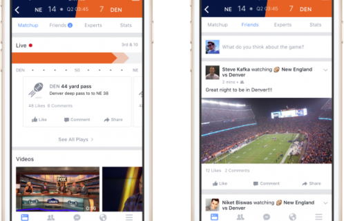 Facebook Unveils Sports Stadium
